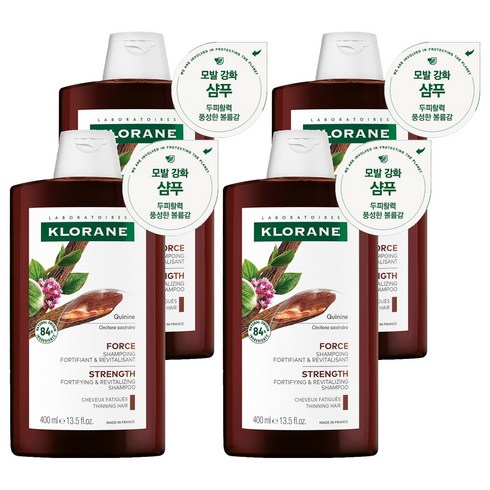 클로란 퀴닌 에델바이스 두피 샴푸, 400ml, 4개