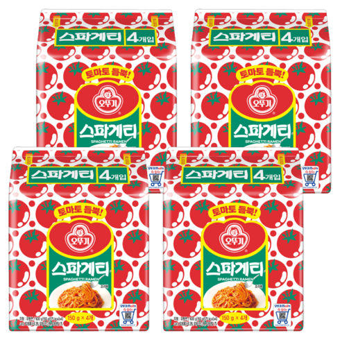 오뚜기 스파게티, 600g, 4개