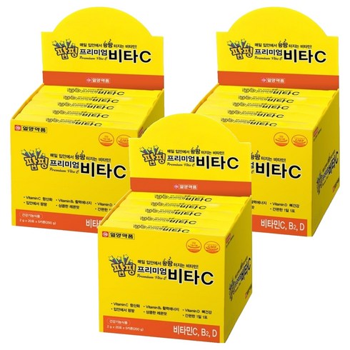 일양약품 팝핑 프리미엄비타C, 40g, 15개