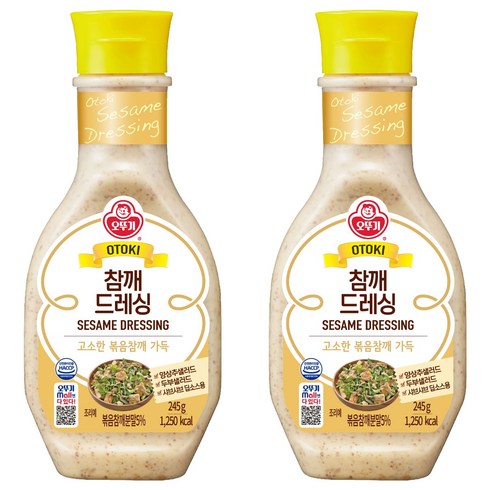 오뚜기 참깨 드레싱, 245g, 2개