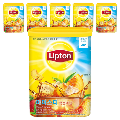 립톤 아이스티 믹스 복숭아맛, 770g, 1개입, 6개