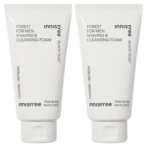 이니스프리 포레스트 쉐이빙 & 클렌징 폼, 150g, 2개