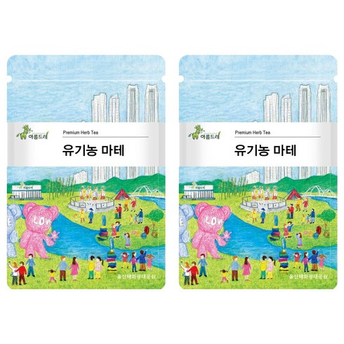 아름드레 삼각티백 유기농 마테, 1.1g, 25개입, 2개