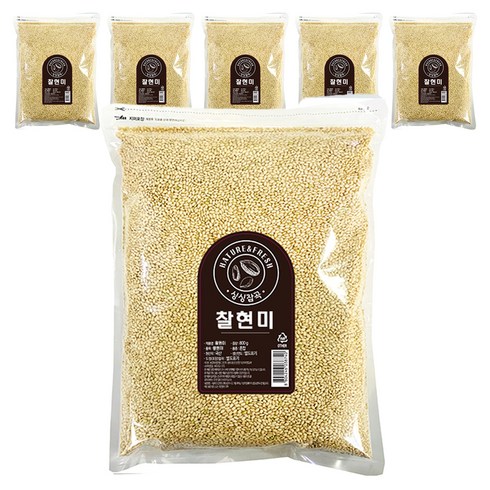 싱싱잡곡 찰현미, 800g, 6개