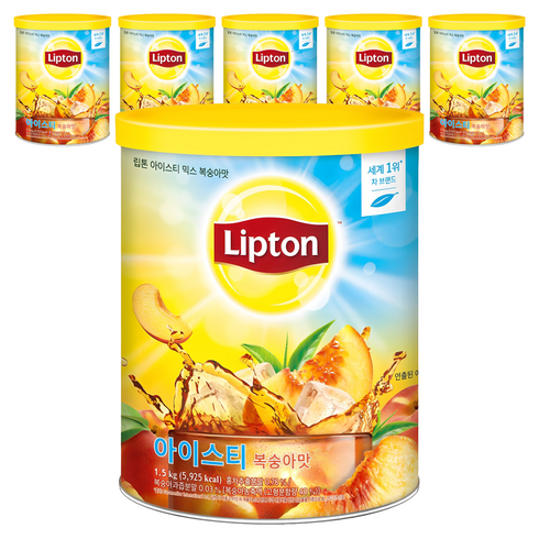 립톤 아이스티 믹스 분말 복숭아맛, 1.5kg, 1개입, 6개
