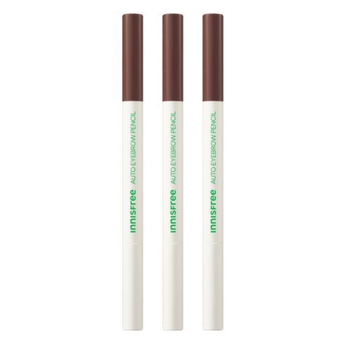이니스프리 납작 아이브로우 펜슬 0.3g, 1 로즈 브라운, 3개