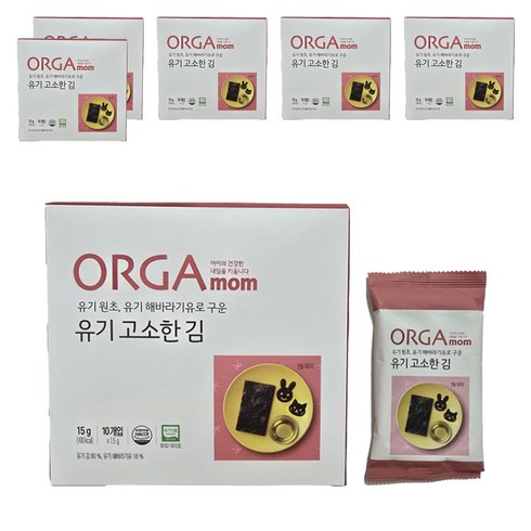 올가홀푸드 유기 고소한 김, 1.5g, 60개