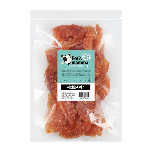 펫츠맘마 강아지 수제간식, 치킨슬라이스, 1개, 200g