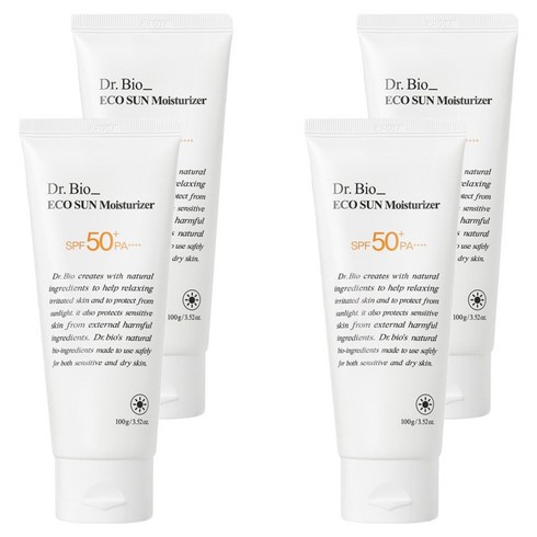 닥터바이오 에코 선크림 모이스처라이저 SPF50+ PA++++, 100g, 4개