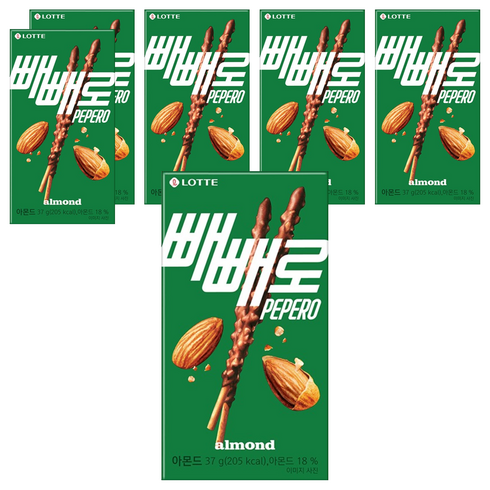 빼빼로 아몬드, 37g, 6개