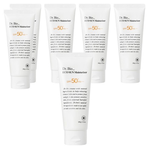 닥터바이오 에코 모이스처라이저 선크림 SPF50+ PA++++, 100g, 6개