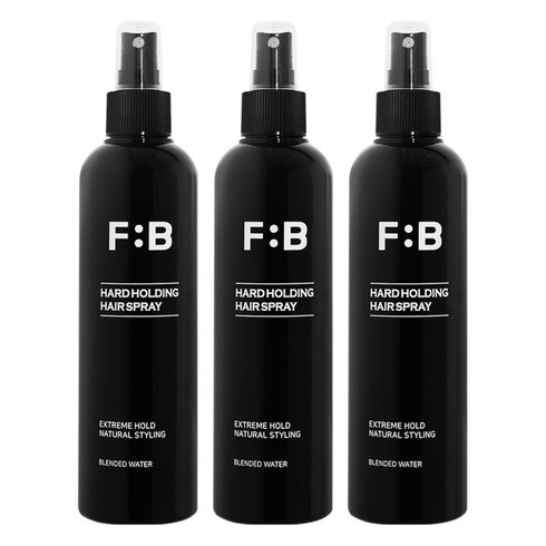 포뷰트 하드 홀딩 헤어 스프레이, 250ml, 3개