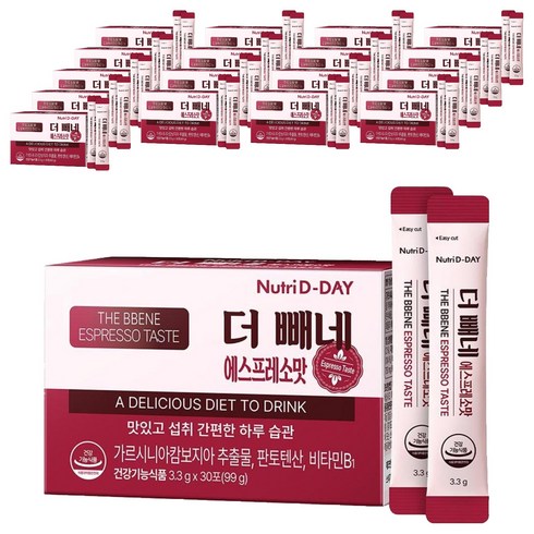 뉴트리디데이 더 빼네 에스프레소맛, 99g, 18개