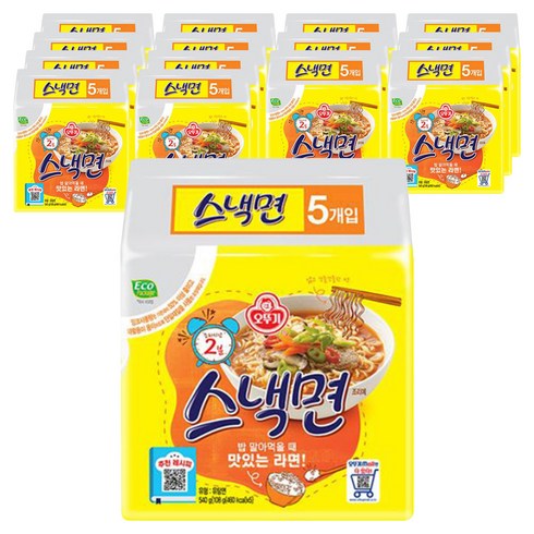 오뚜기 스낵면 108g, 75개