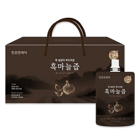 하루활력 목 넘김이 부드러운 흑마늘즙, 70ml, 30개