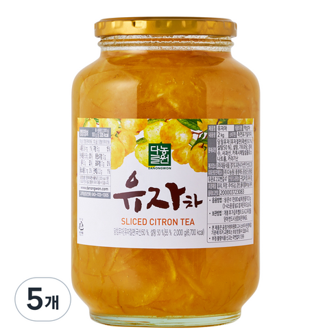 다농원 유자차, 2kg, 1개입, 5개