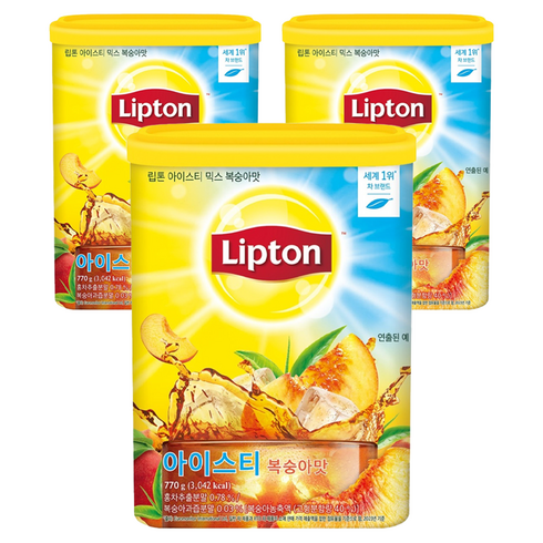 립톤 아이스티 분말 복숭아맛, 770g, 1개입, 3개