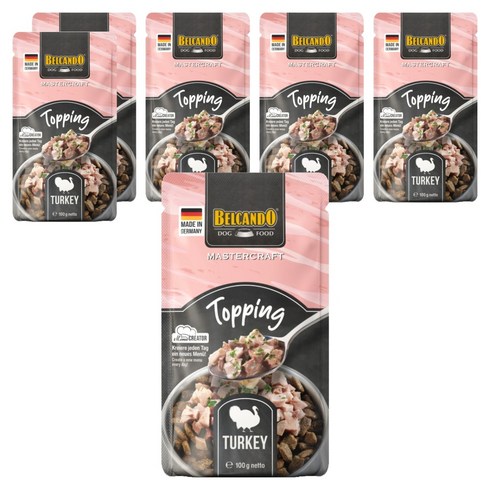 벨칸도 강아지 마스터크래프트 토핑 간식, 100g, 6개, 칠면조