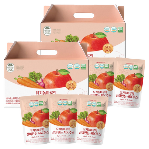 유기농마루 갈아만든 ABC 주스, 3L, 2개