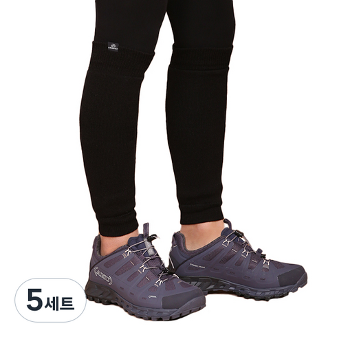 LIBERO 마운틴 레그워머 2p, 블랙, 5세트
