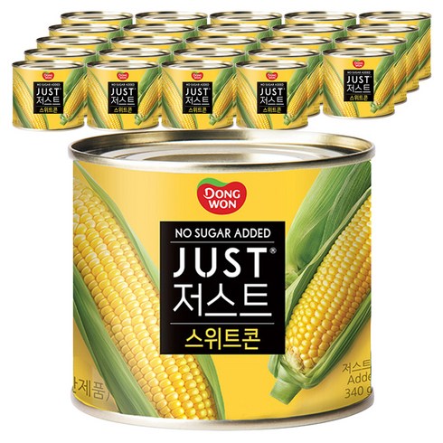 동원 저스트 노슈가 스위트콘, 340g, 25개