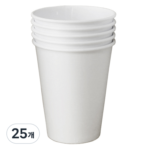 블룸엣홈 카페 무지 종이컵 240ml, 25개입, 25개