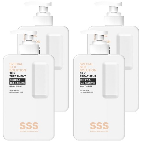 트리플에스 실크 트리트먼트, 580ml, 4개