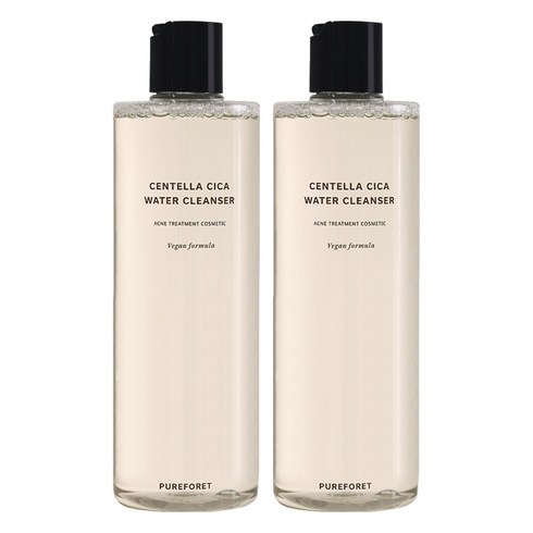 퓨어포레 센텔라 시카 여드름 워터 클렌저, 500ml, 2개