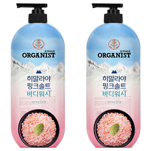 히말라야핑크솔트 풍성한 거품 산뜻한 바디워시 민트향, 900ml, 2개