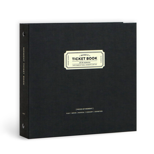 아이코닉 모멘트 티켓북 스크랩북, 04 Navy, 28매, 1개