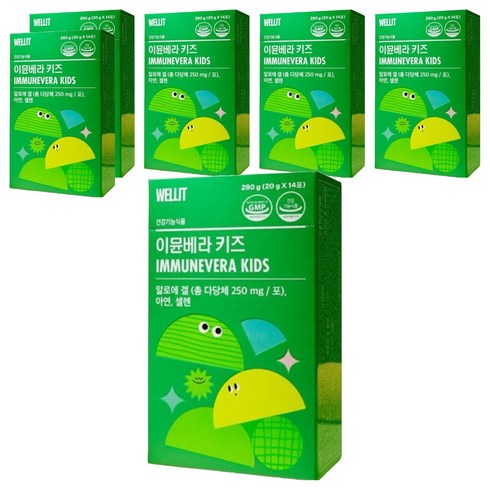 웰릿 정품 이뮨베라 키즈, 280g, 6개