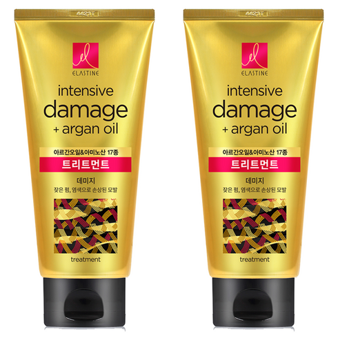 엘라스틴 아르간오일 데미지 트리트먼트, 300ml, 2개