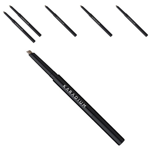 카라디움 플랫 아이브로우 오토펜슬 0.3g, 4호그레이브라운, 6개