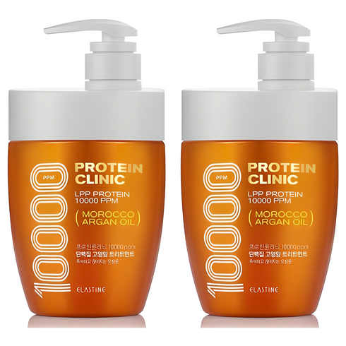엘라스틴 프로틴클리닉 10000 단백질 고영양 헤어트리트먼트, 700ml, 2개