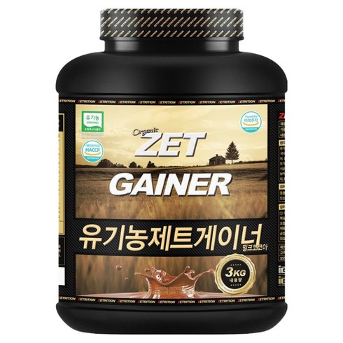 제트리션 유기농 제트게이너 밀크코코아 프로틴파우더, 1개, 3kg