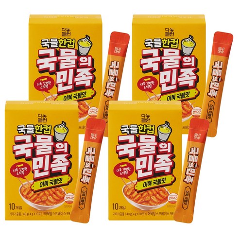 다농원 국물의민족 어묵국물맛 10p, 4개, 40g