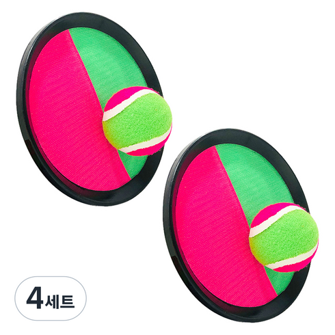 아가플러스 더블 칼라 캐치볼 세트, 랜덤 발송, 4세트
