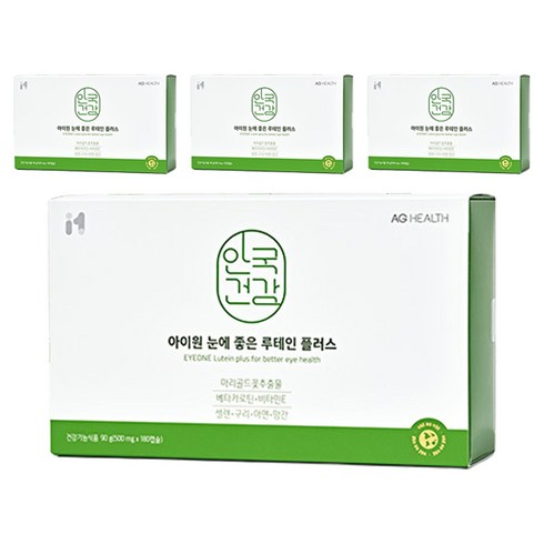 아이원 눈에 좋은 루테인 플러스, 180정, 90g, 4개
