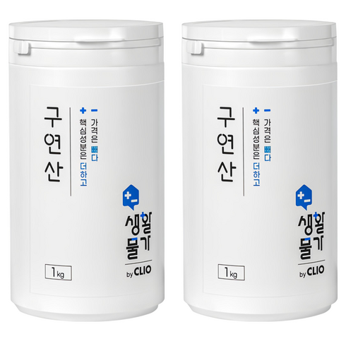 크리오 생활물가 구연산 다목적 세정제, 1kg, 2개