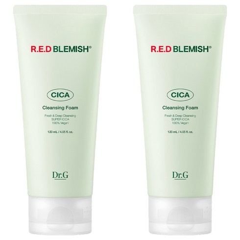 닥터지 레드 블레미쉬 시카 클렌징 폼 더블, 120ml, 2개