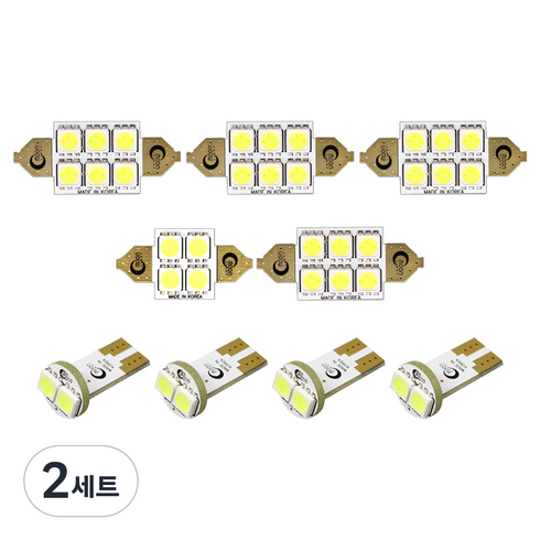 문라이트LED 문라이트 LED 범용실내등 풀세트 NF소나타 트랜스폼, 혼합 색상, 2세트