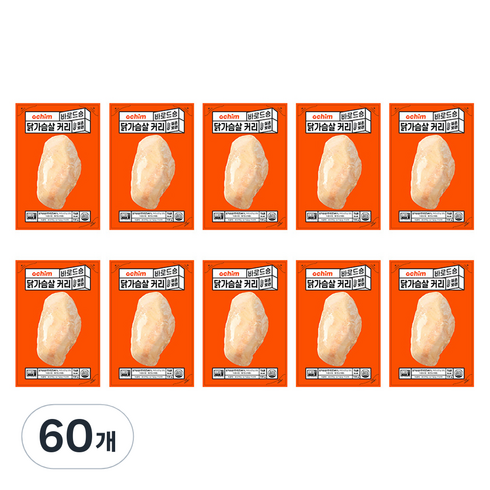 바로드숑 바로 먹는 닭가슴살 커리맛, 100g, 60개