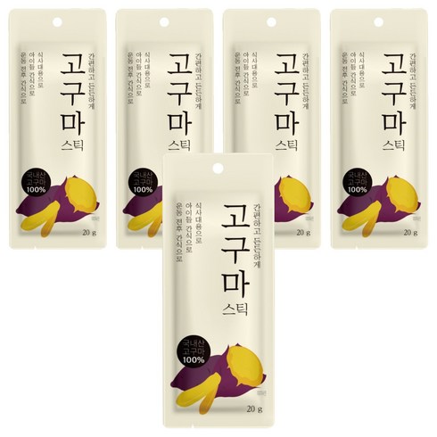자연다움 국내산 고구마 스틱, 20g, 5개