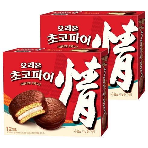 오리온초코파이 정, 468g, 2개