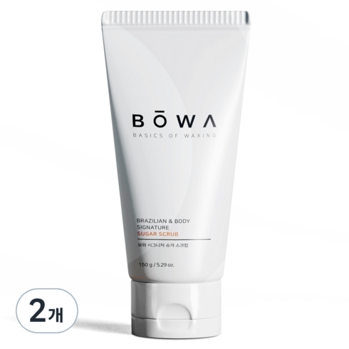 BOWA 시그니처 슈가 스크럽, 150g, 2개