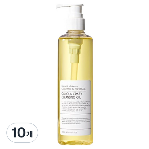그레이멜린 카놀라 크레이지 클렌징오일, 300ml, 10개