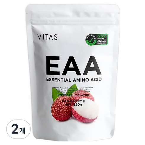 바이타스 EAA 아미노산 리치맛, 520g, 2개