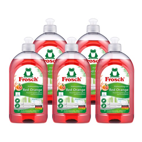 프로쉬 레드오렌지 주방세제, 500ml, 5개