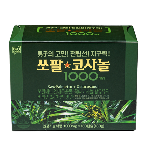 닥터팜 쏘팔 코사놀 남성 영양제, 130정, 1개