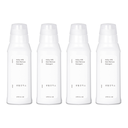 생활공작소 바르는 세제, 220ml, 4개